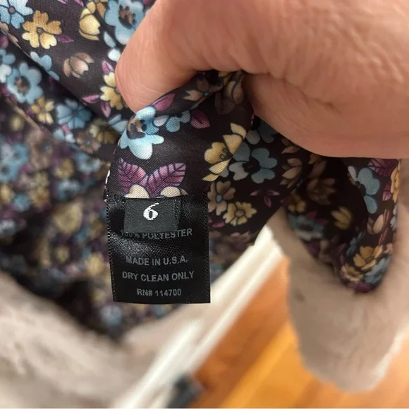 Georgie Women’s Faux Fur Coat Mid length Cream/ivory Soft Size 6 - Picture 5 of 11